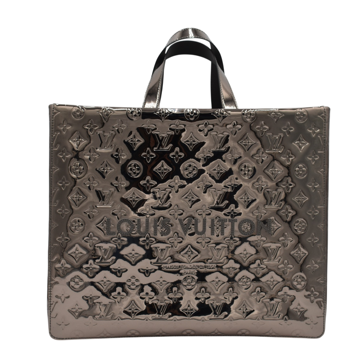 Shopper Tote Metallic Silver MM