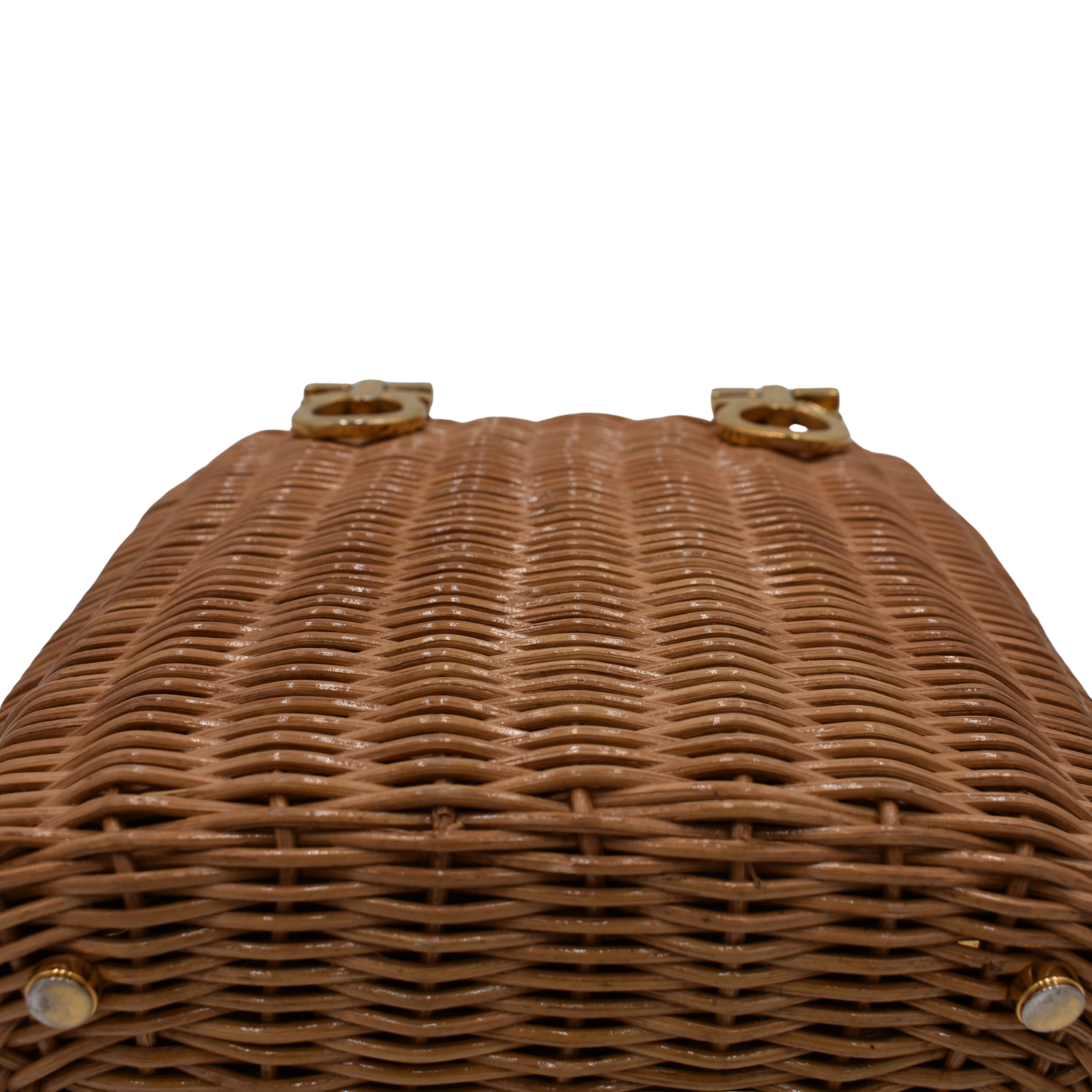 Rattan Top Handle Bag