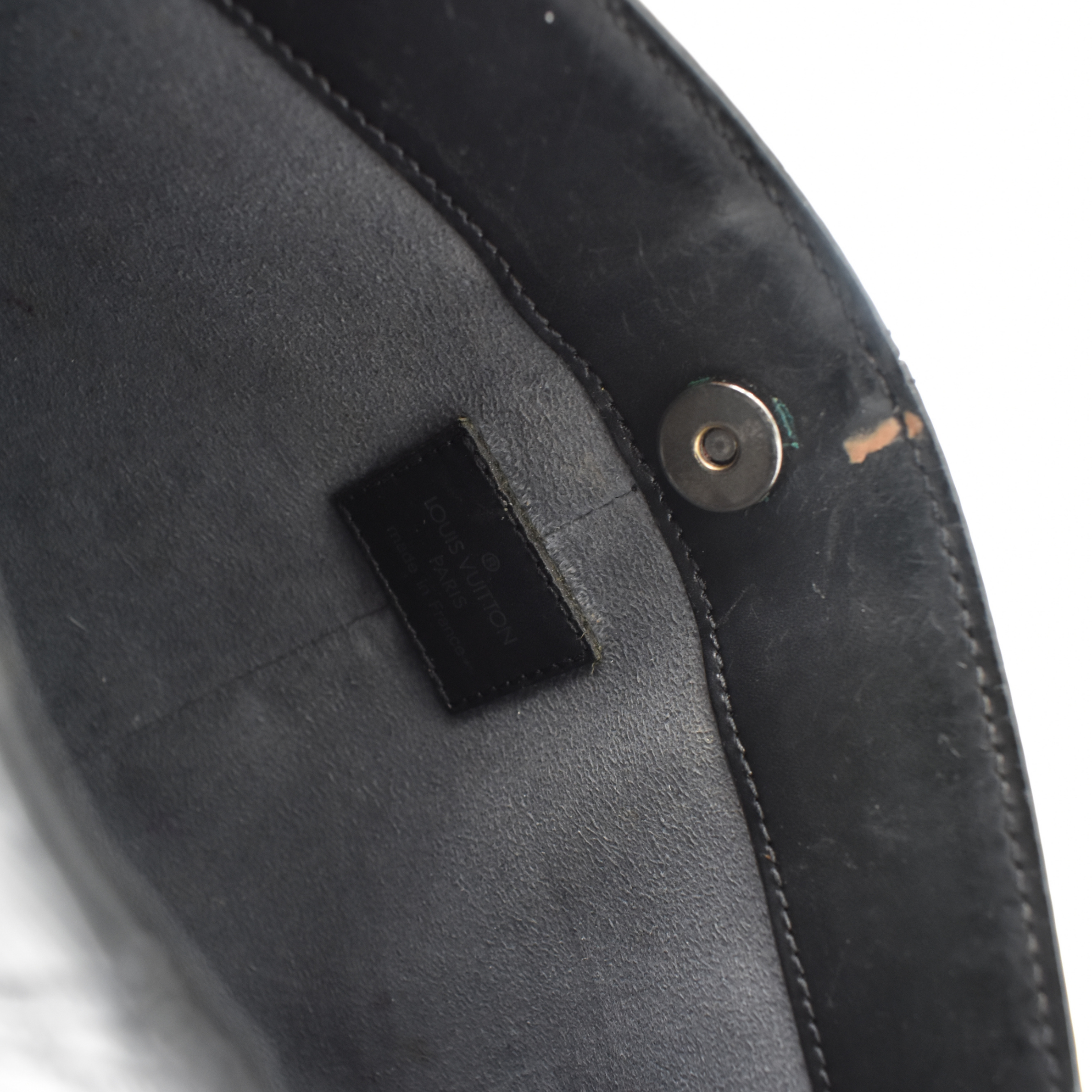 Black Epi Demi Lune Shoulder Bag