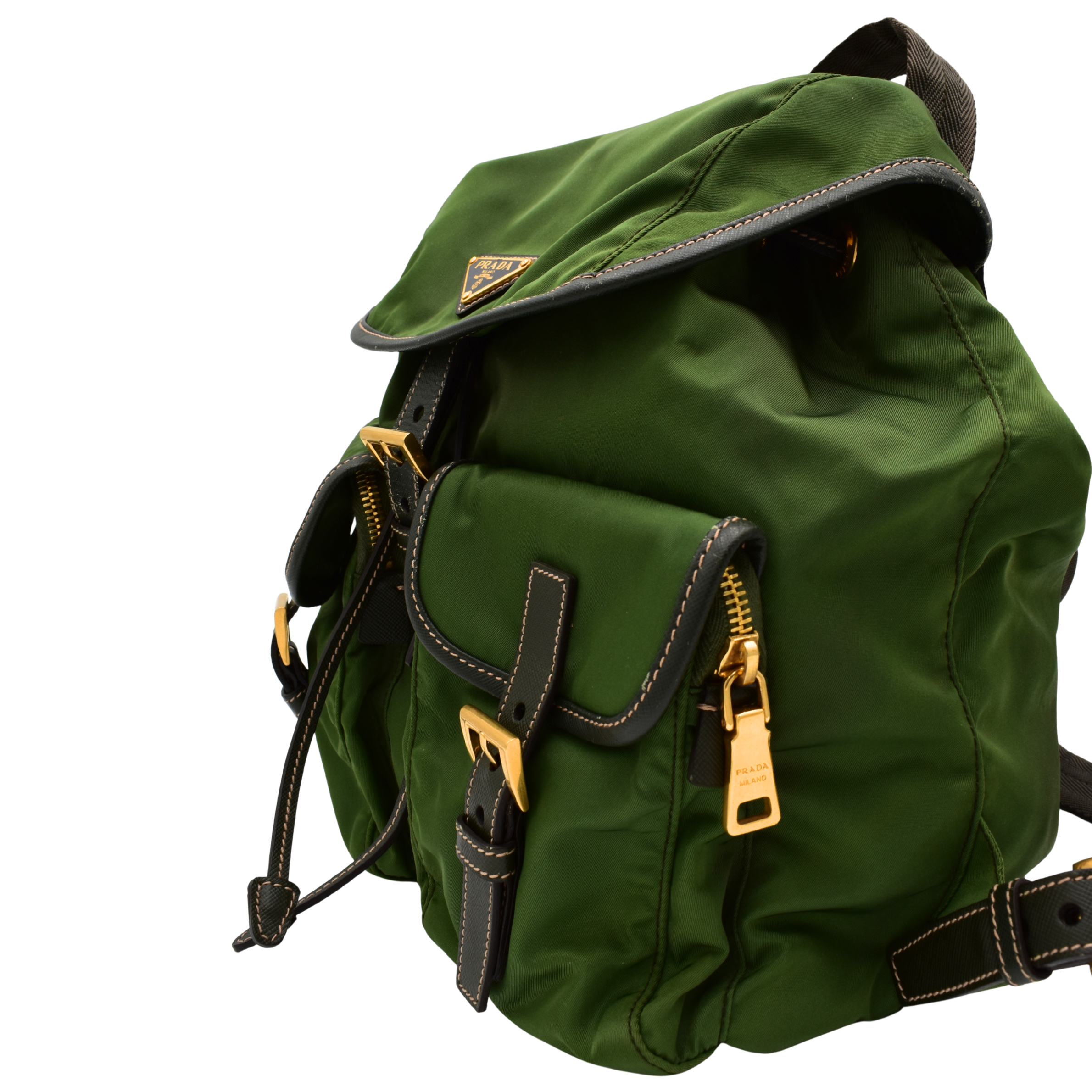 Nylon Backpack Green