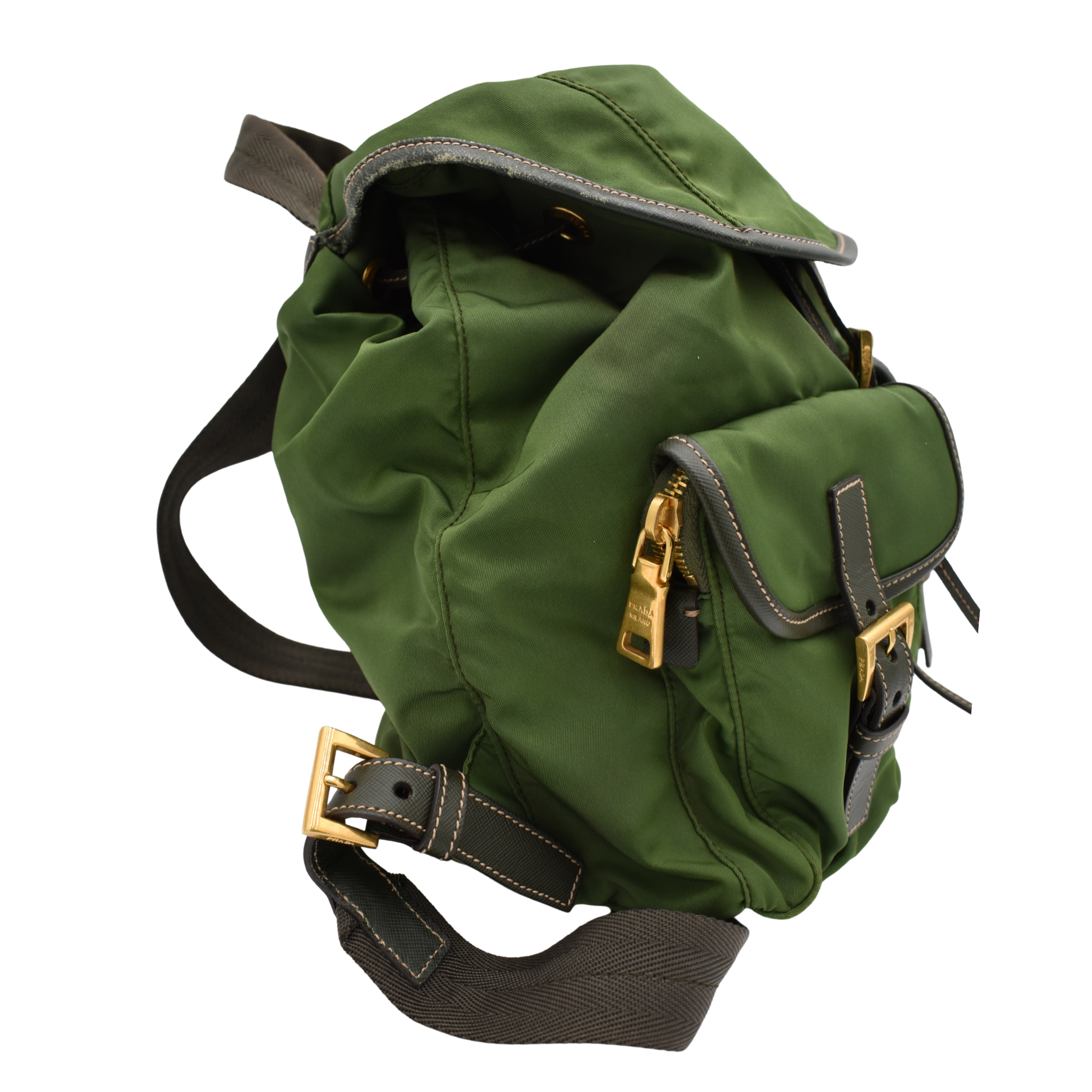 Nylon Backpack Green