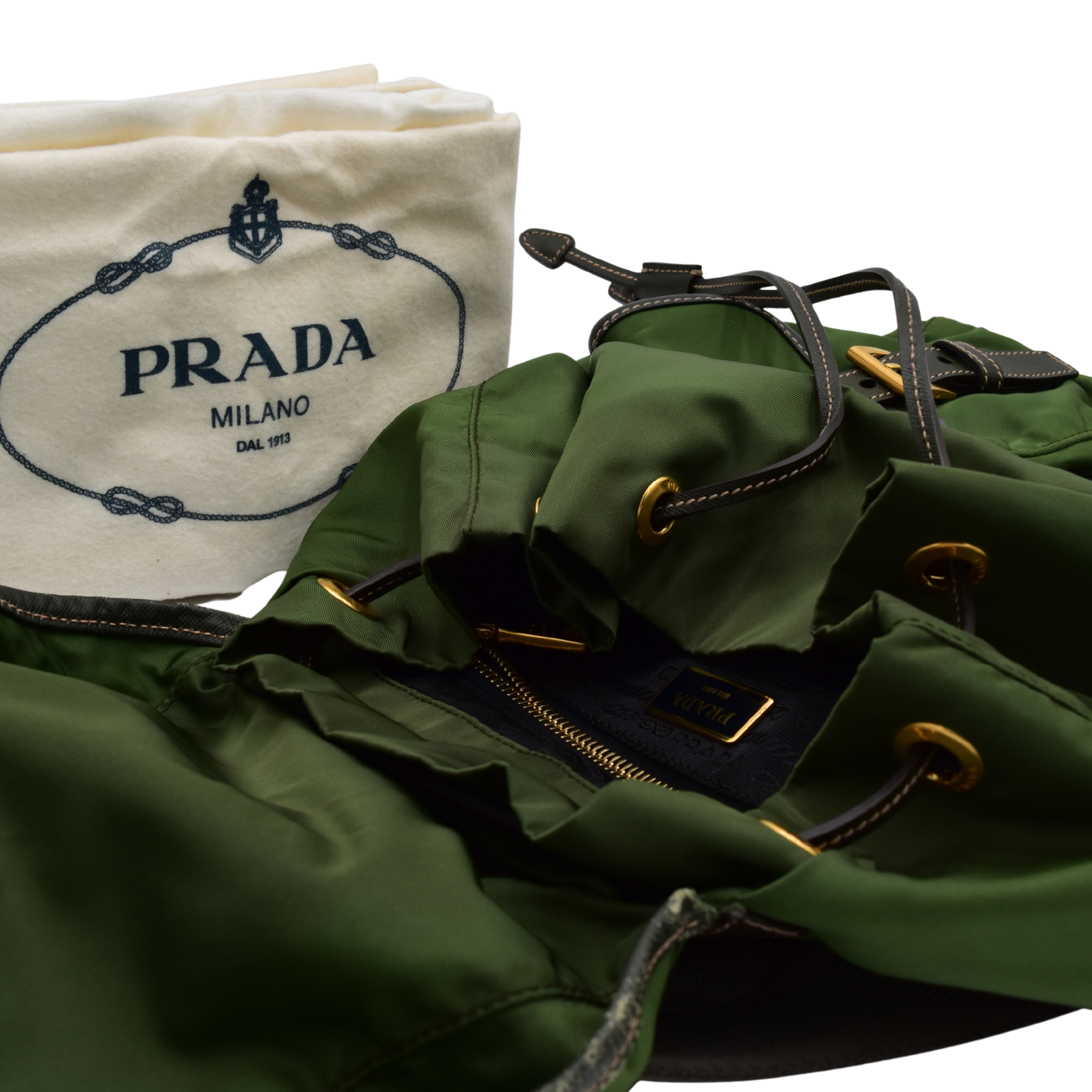 Nylon Backpack Green