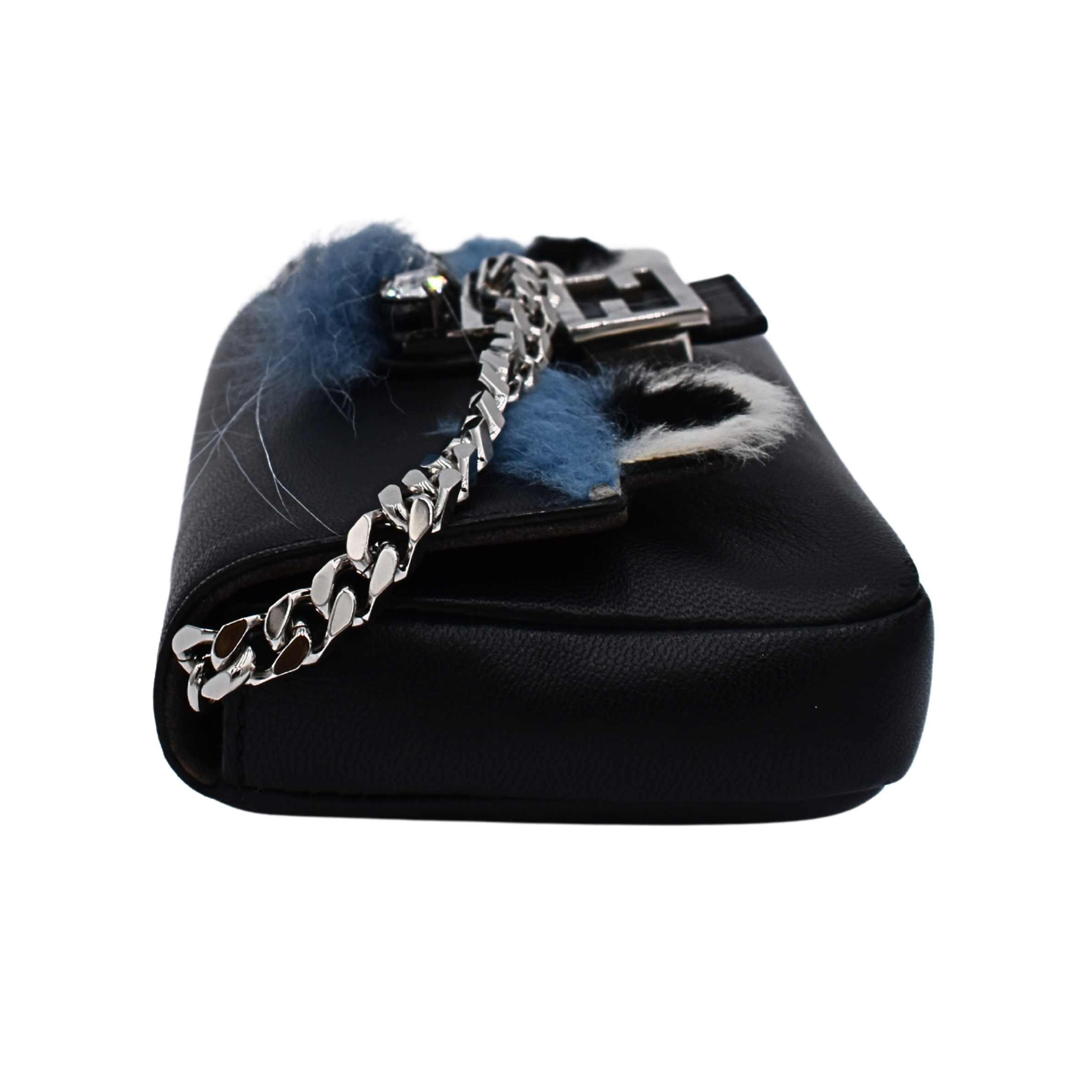 Black Leather Monster Mini Bag