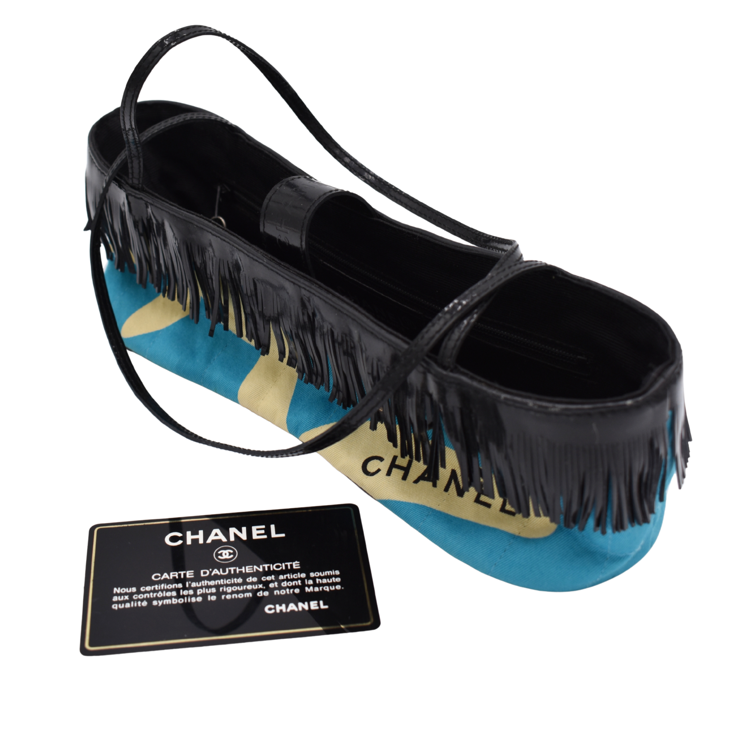 Mini Quilted Canvas Fringe Bag
