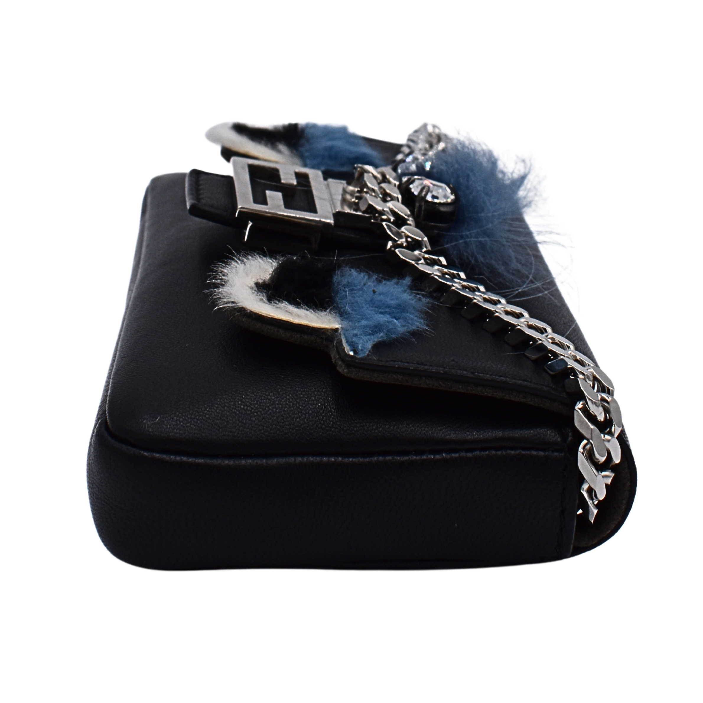 Black Leather Monster Mini Bag