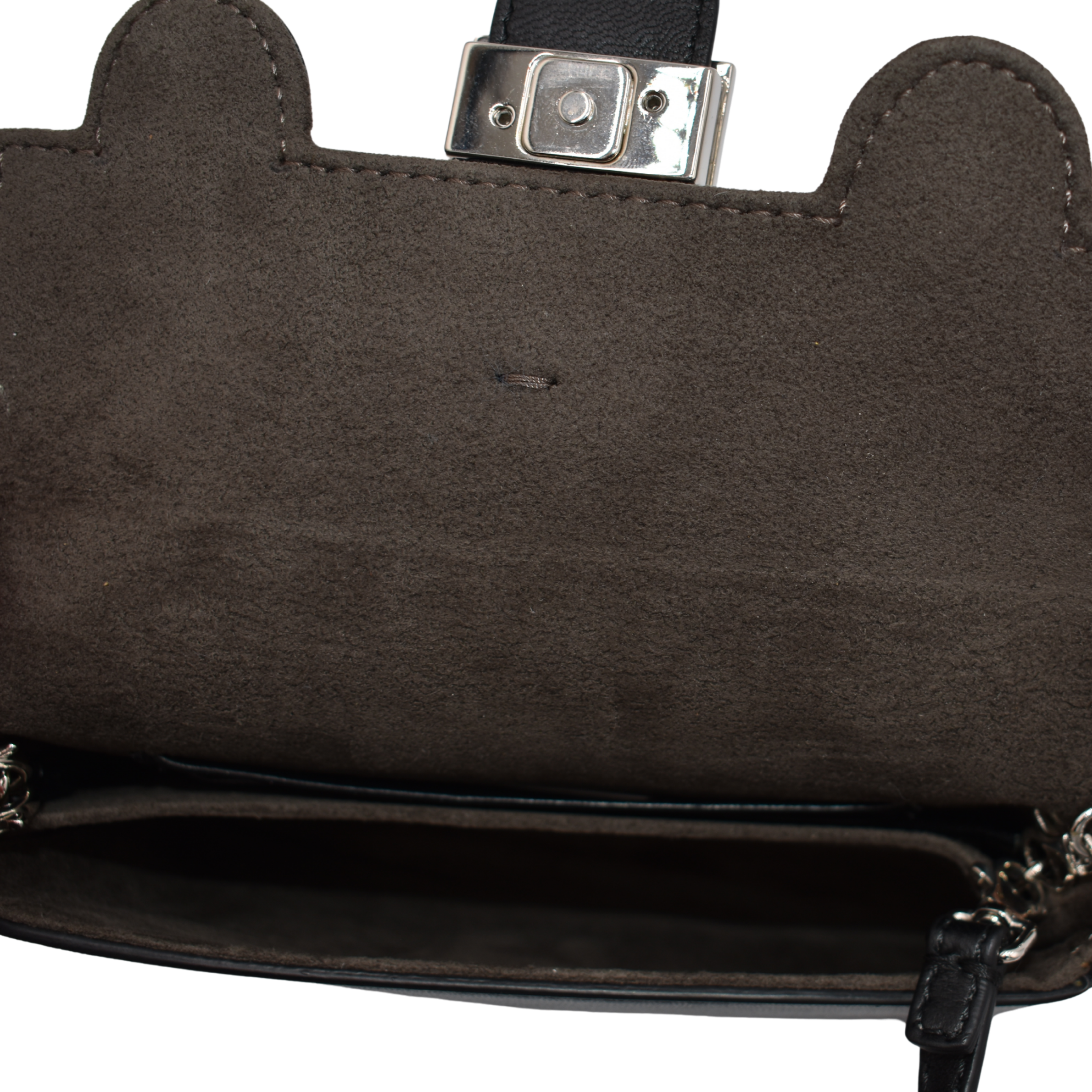 Black Leather Monster Mini Bag