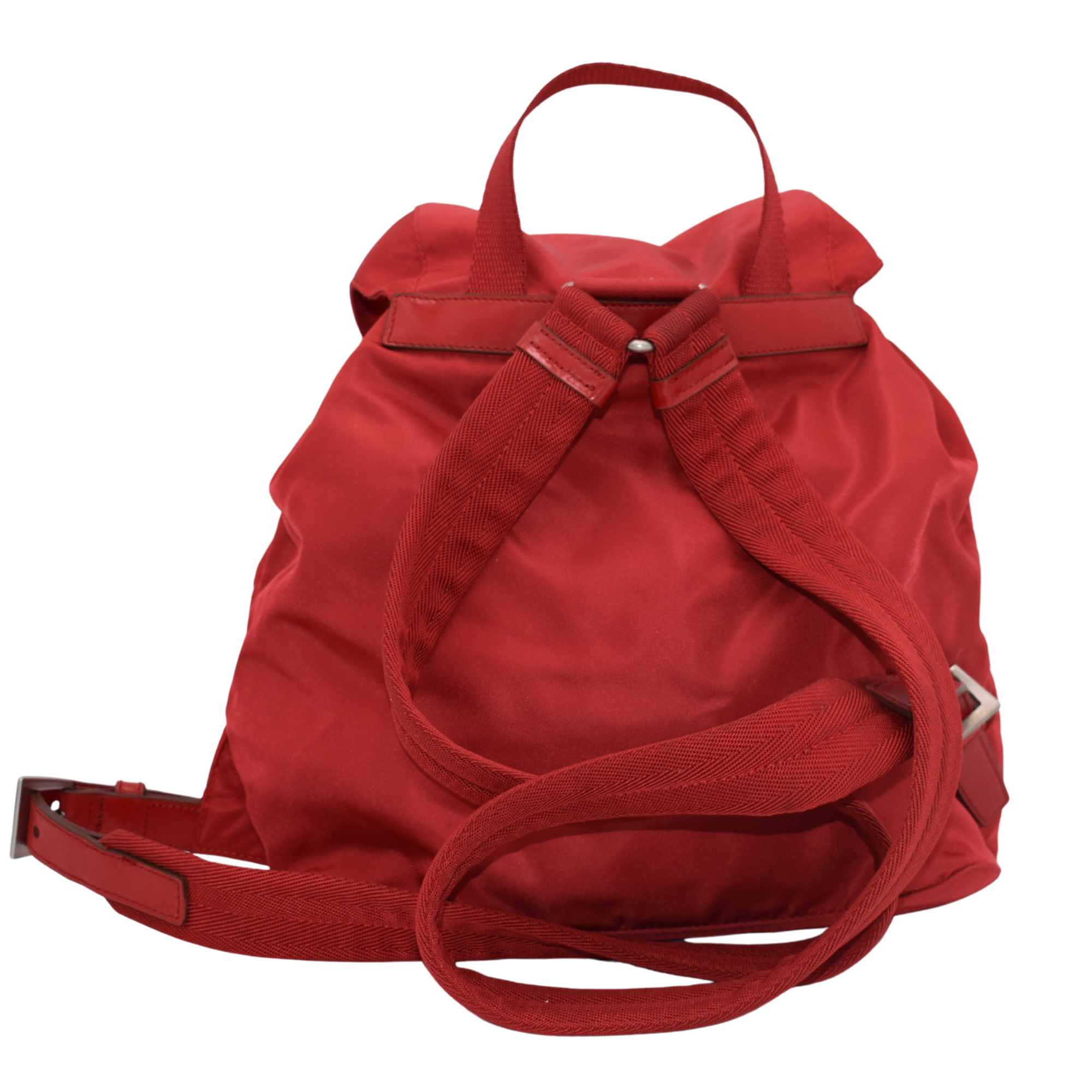 Nylon Backpack Red