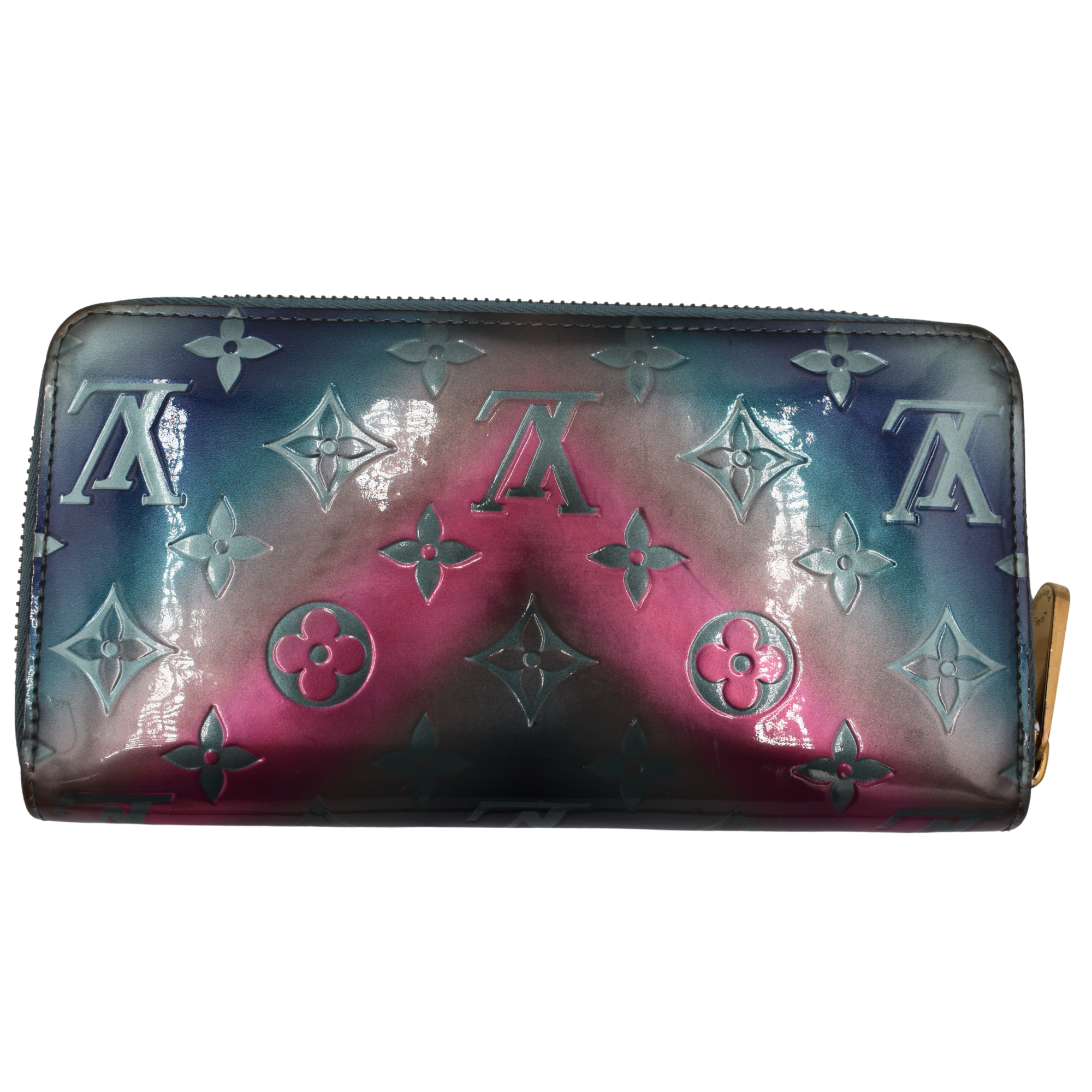 Metallic Vernis Blue/Pink Zippy Wallet