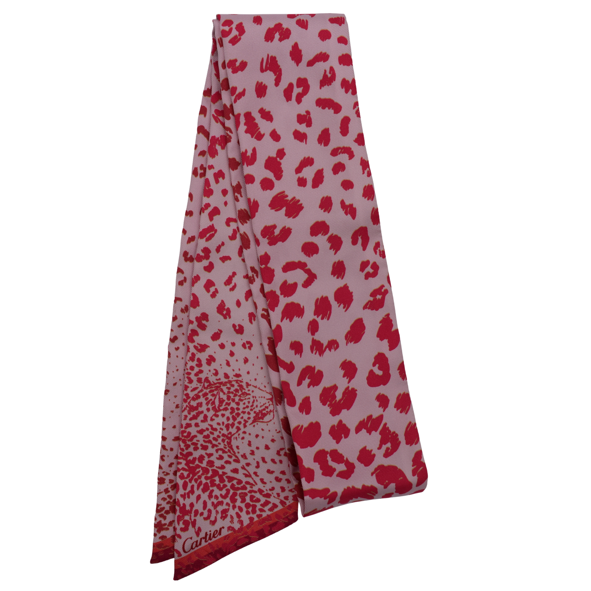 Pink Silk Twilly Scarf