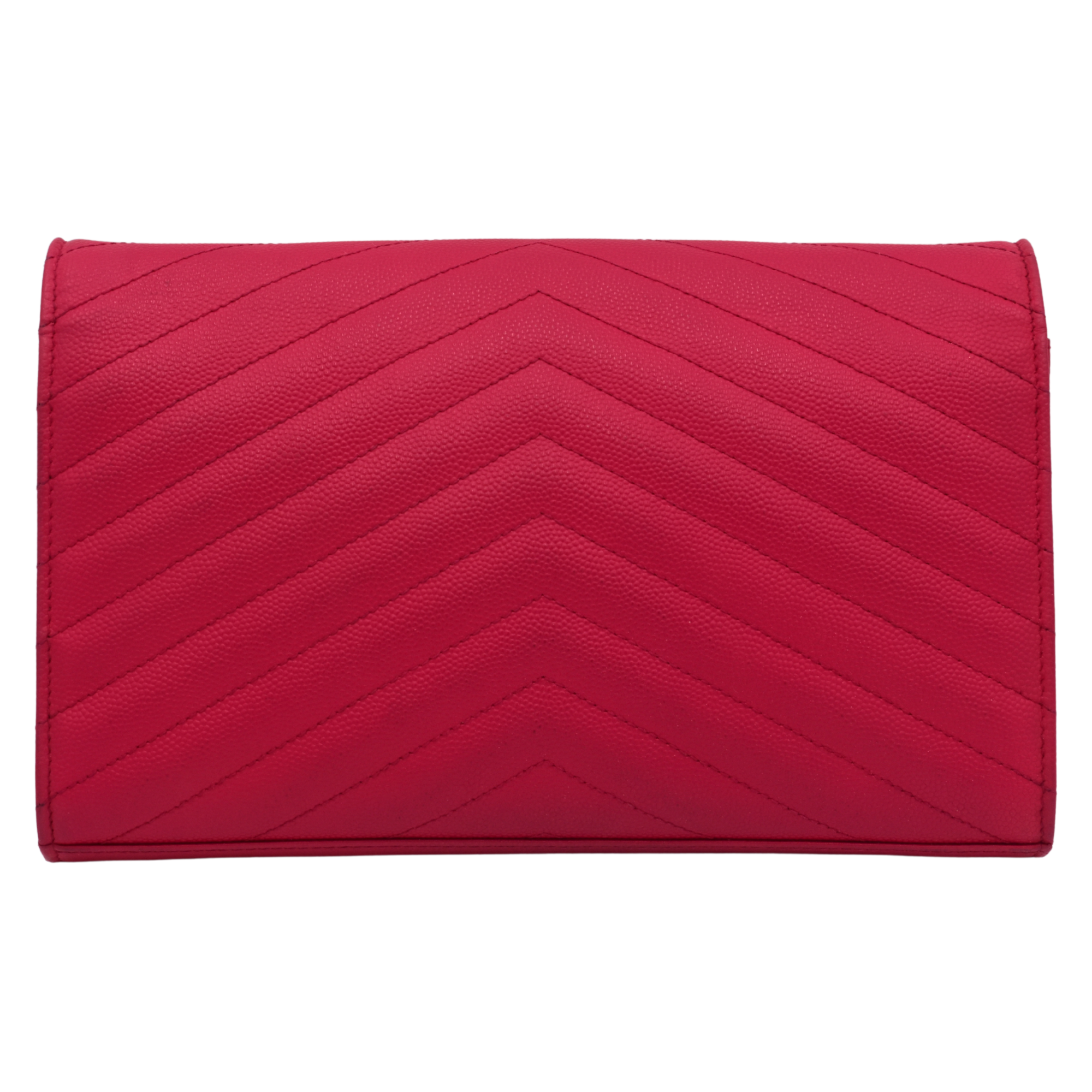Pink Cassandre Chevron Wallet on Chain