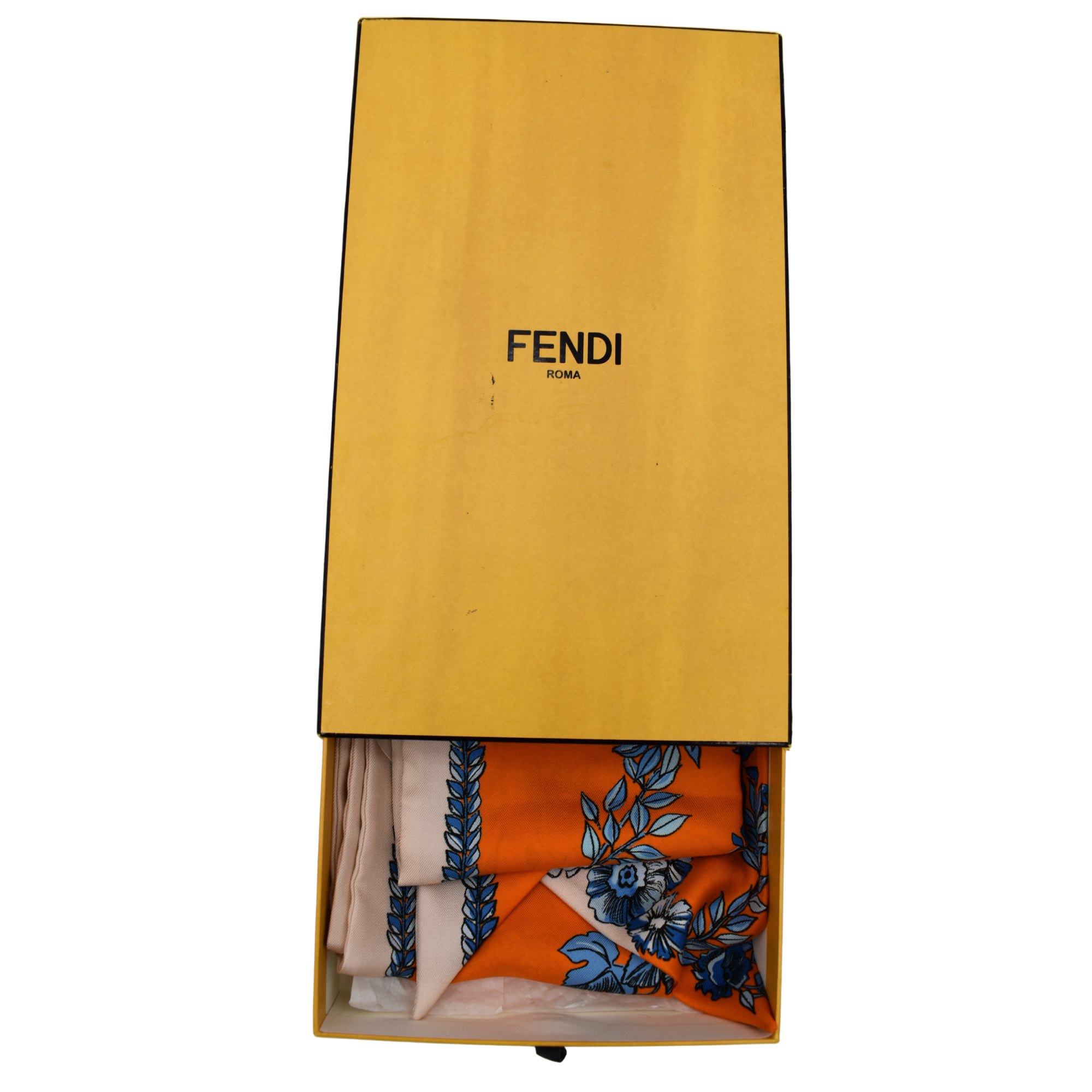 Orange Silk Scarf