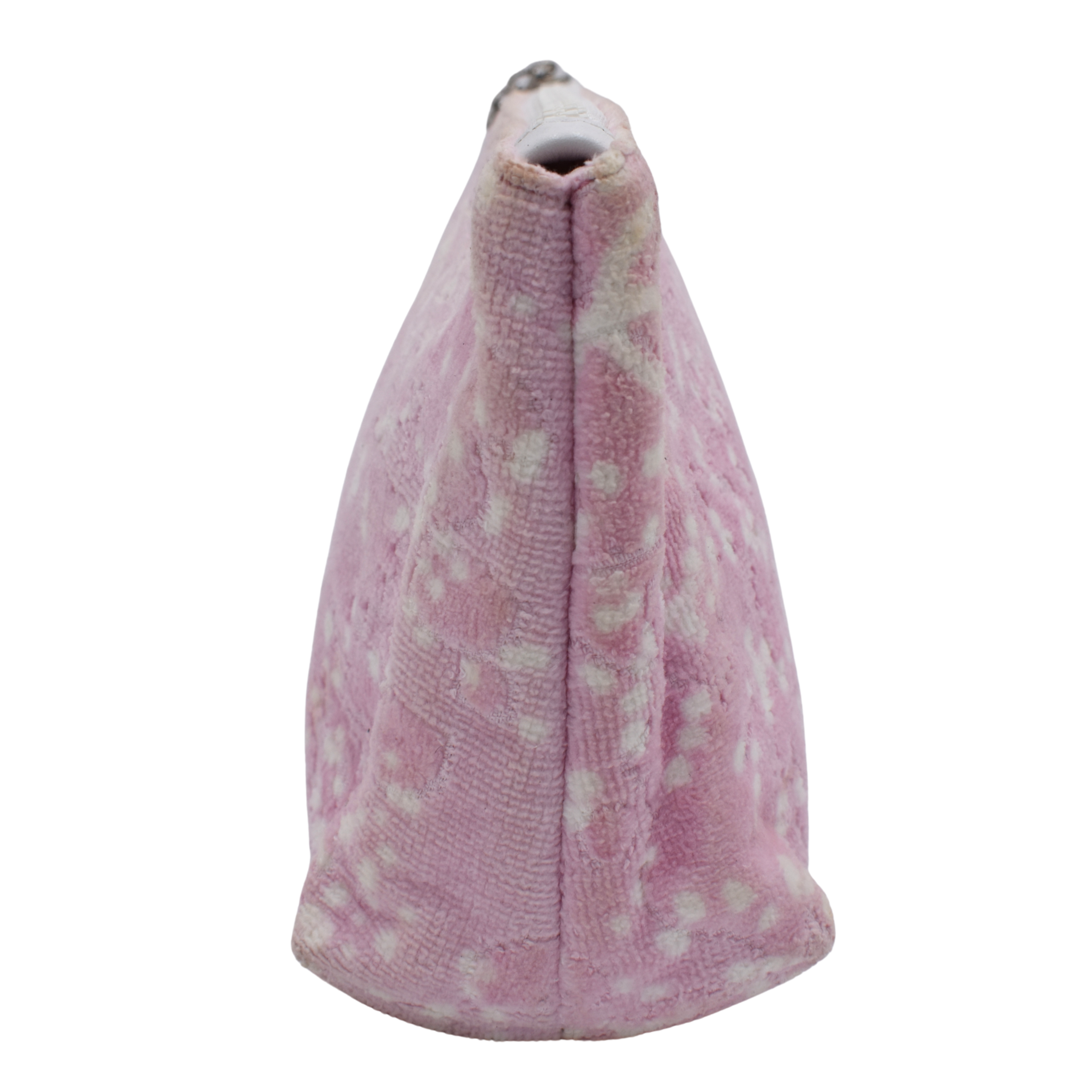 Pile Fabric Pink Pouch