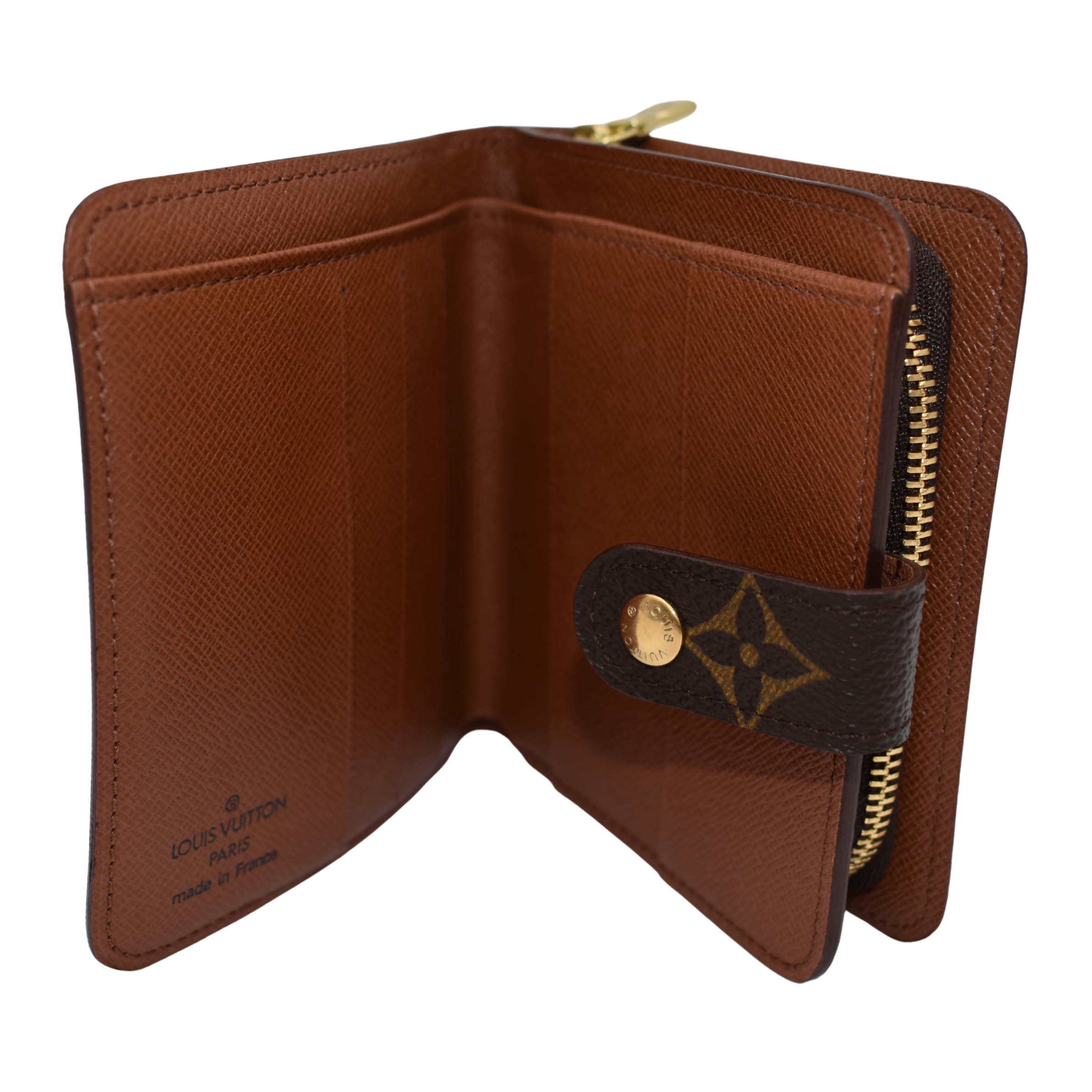 Monogram Compact Zipper Wallet