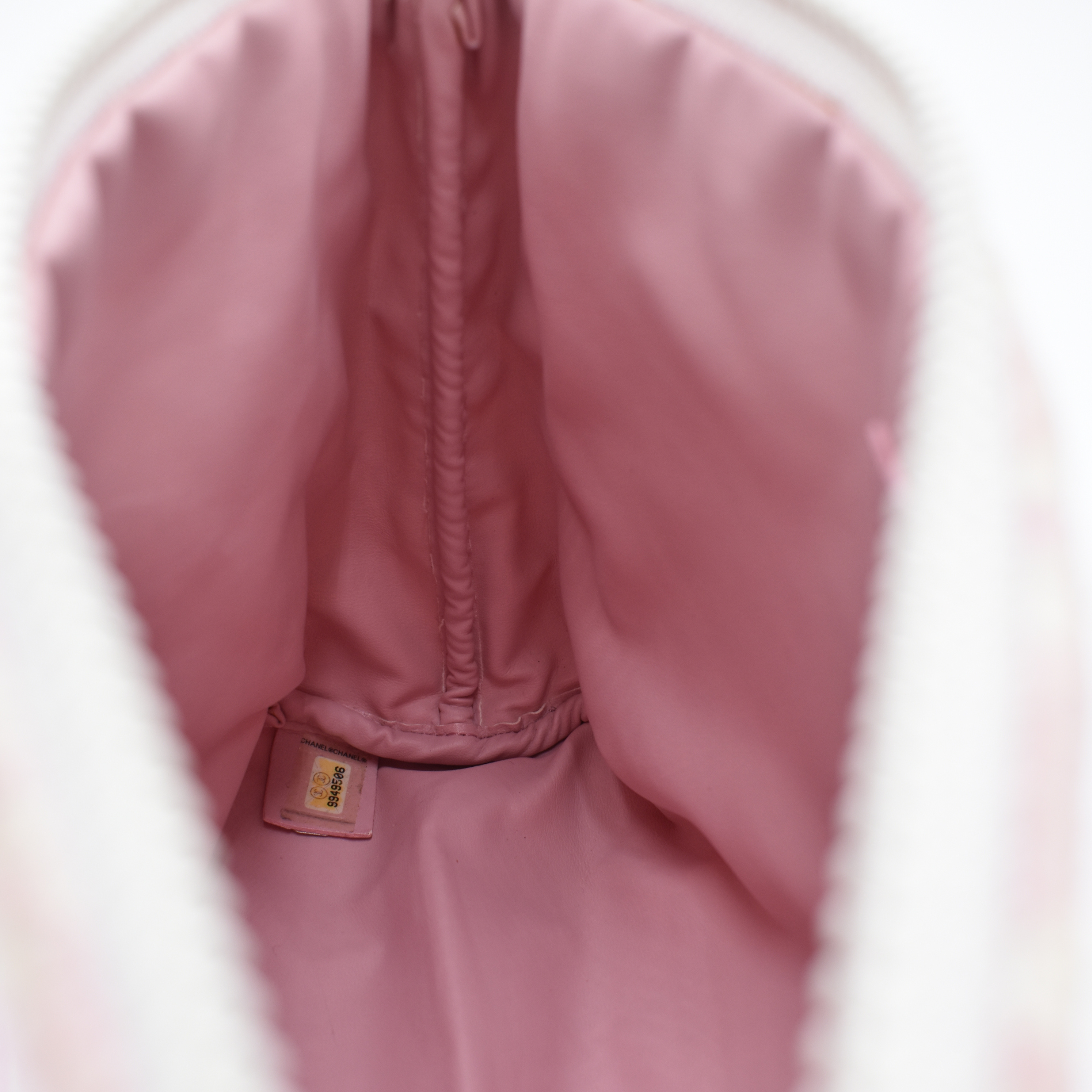 Pile Fabric Pink Pouch