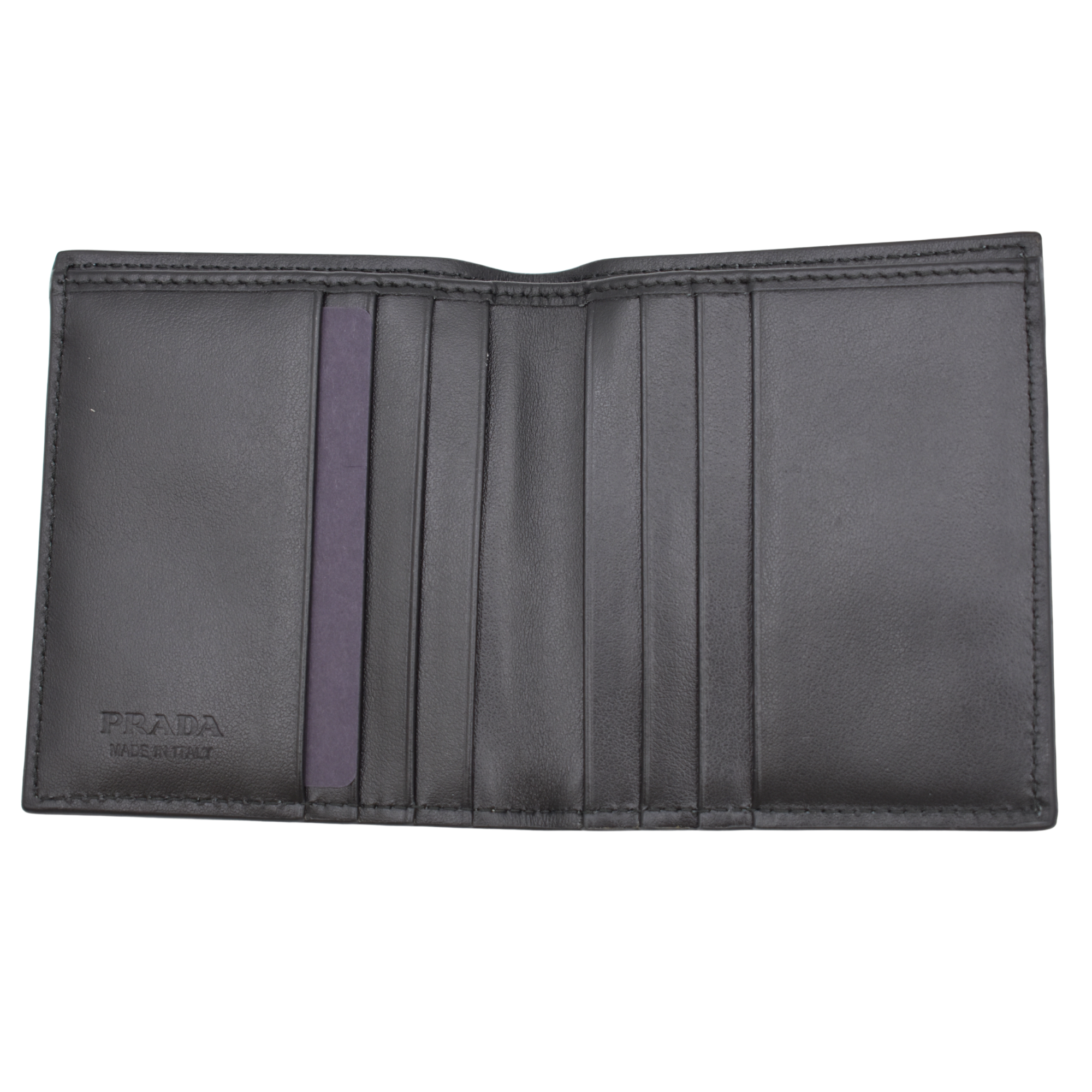 Spazzolato Bifold Metallic Silver Wallet