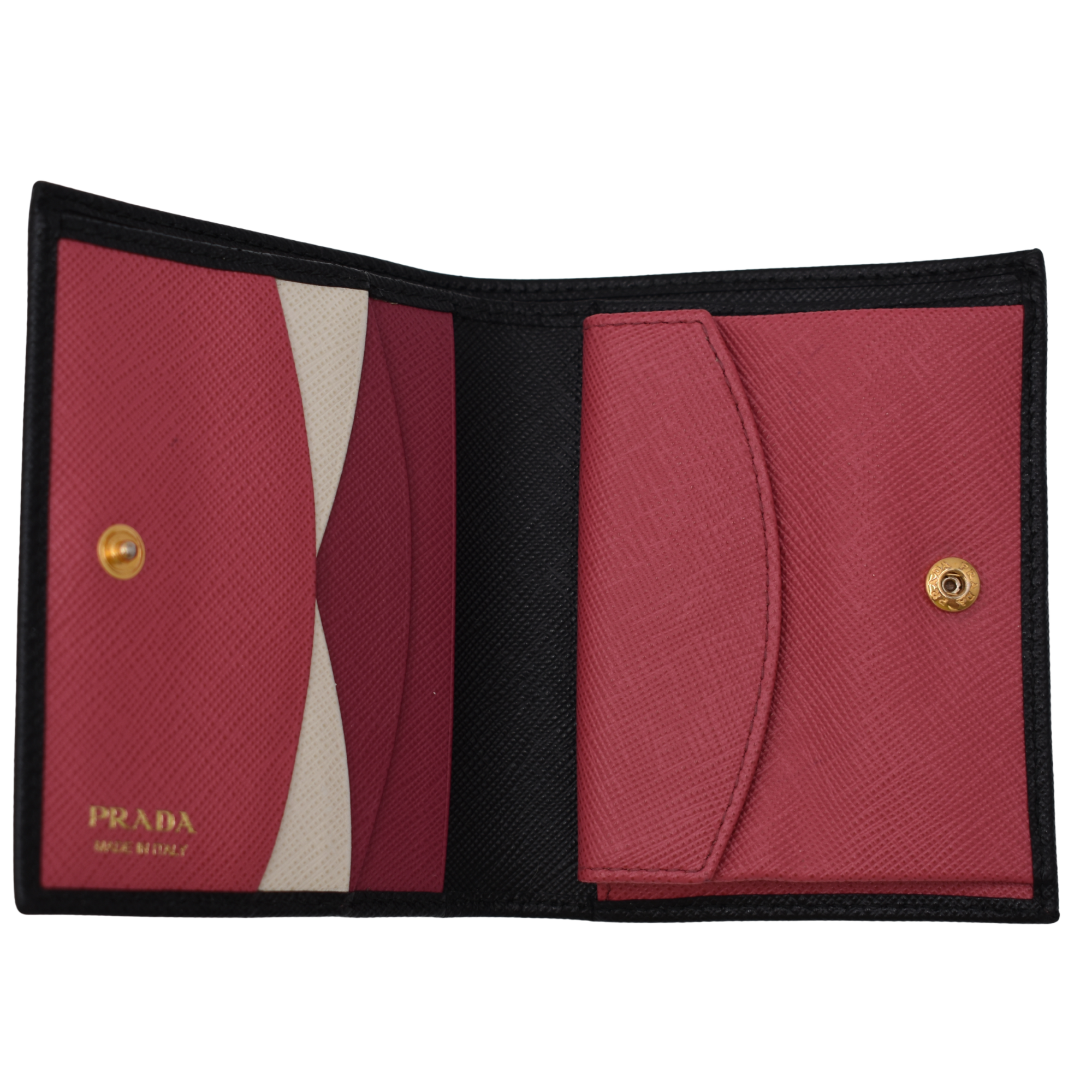 Saffiano Leather Compact Wallet