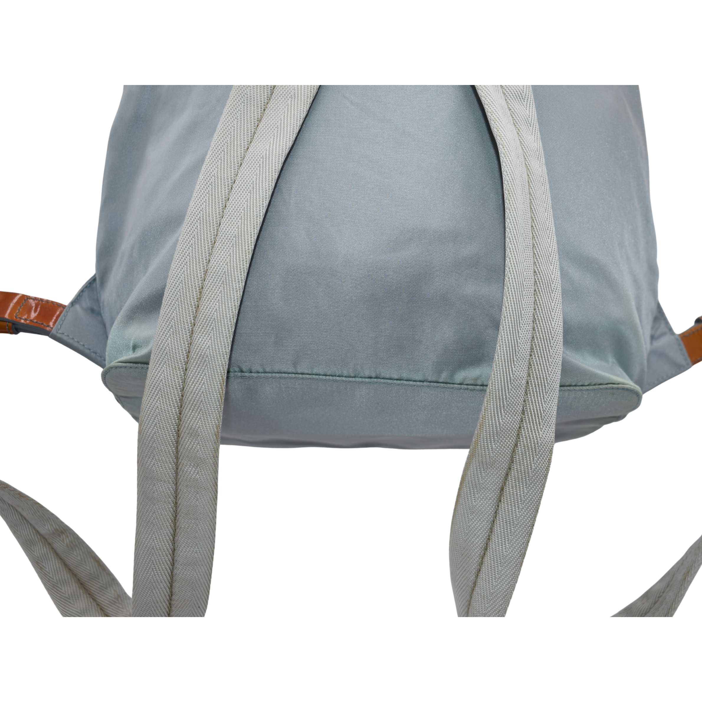Nylon Light Blue Backpack
