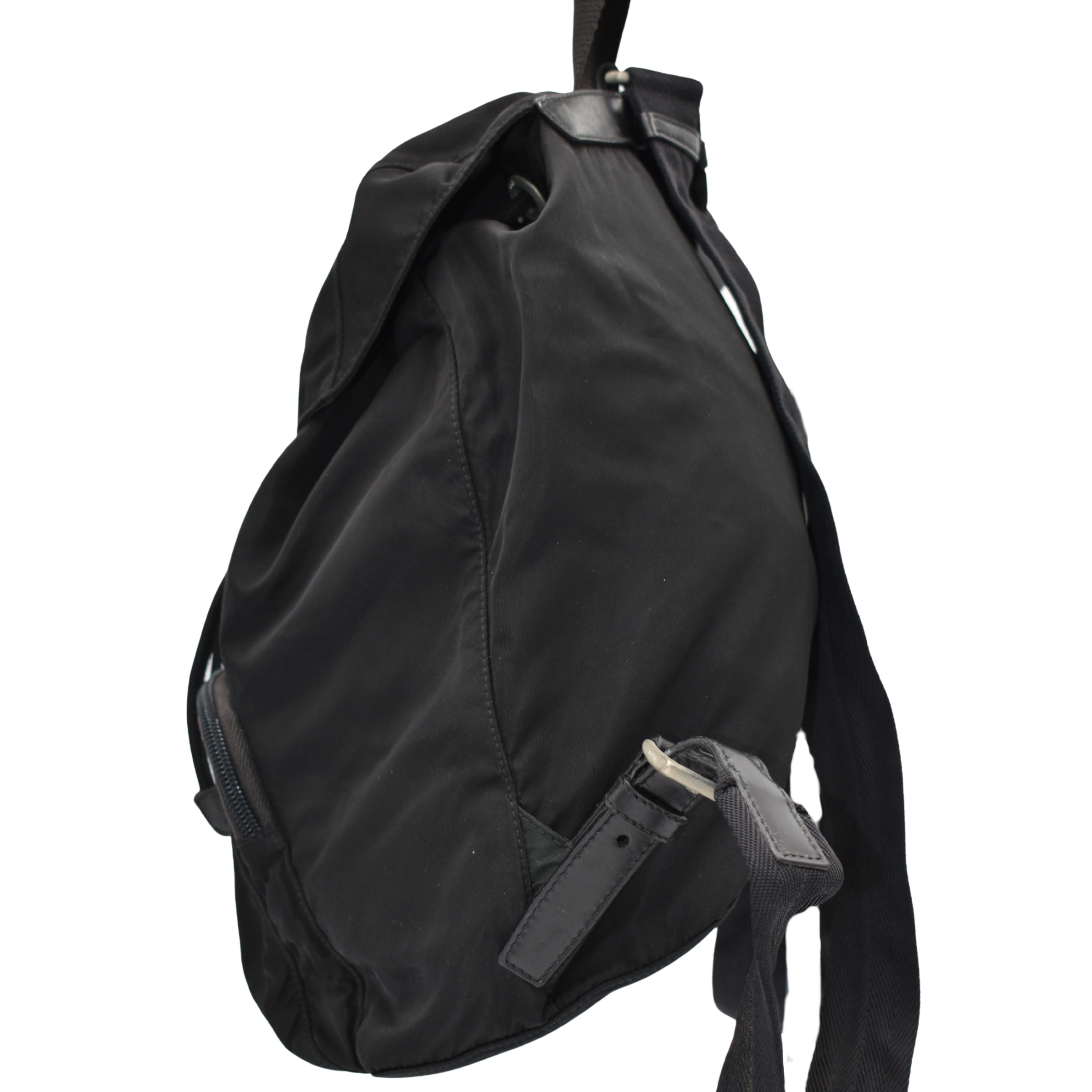 Black Nylon Backpack