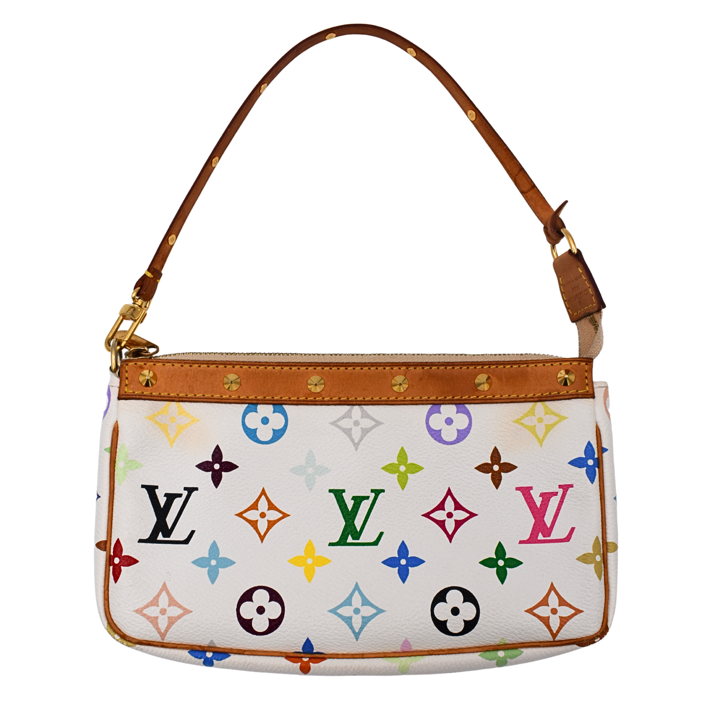 White Multicolor Pochette