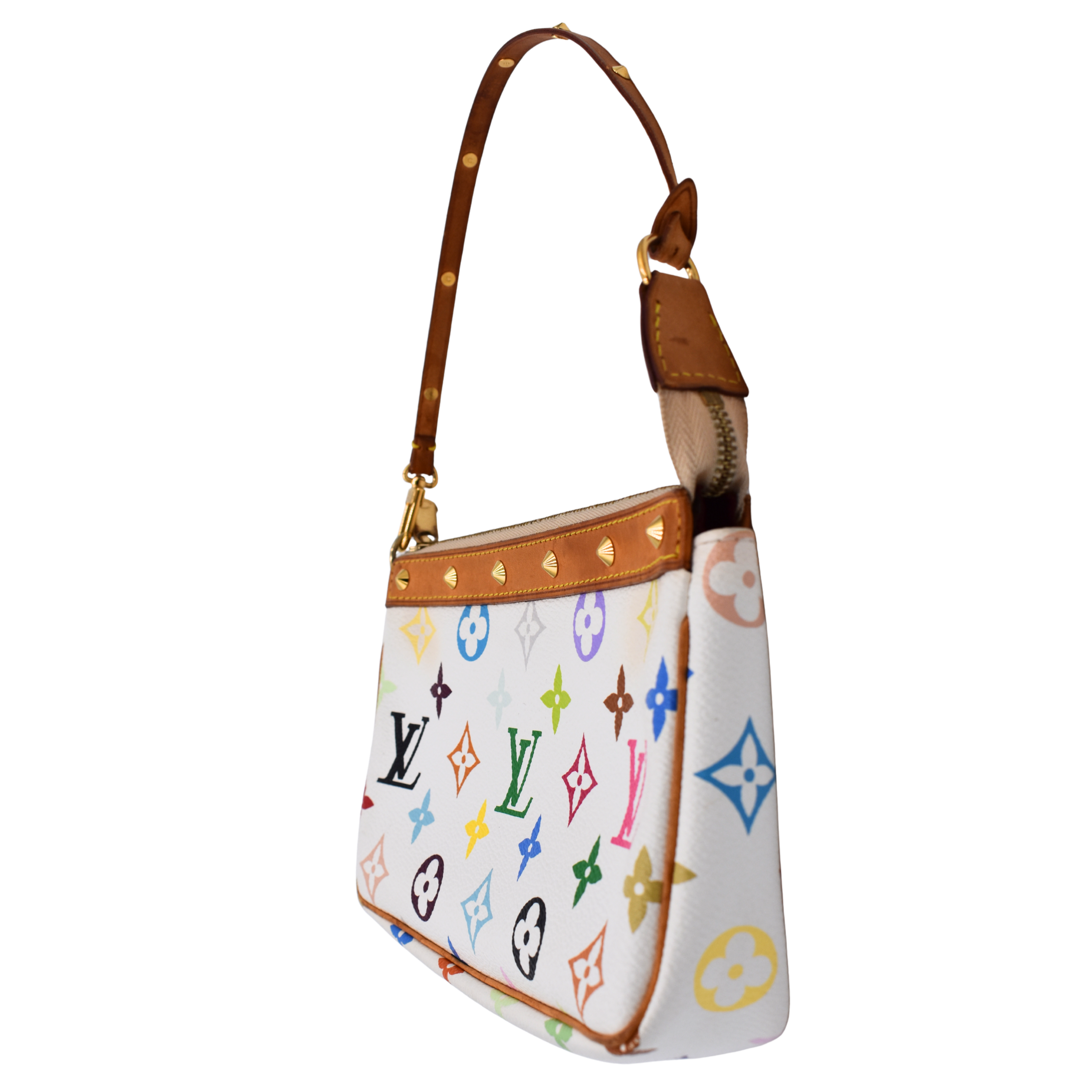 White Multicolor Pochette
