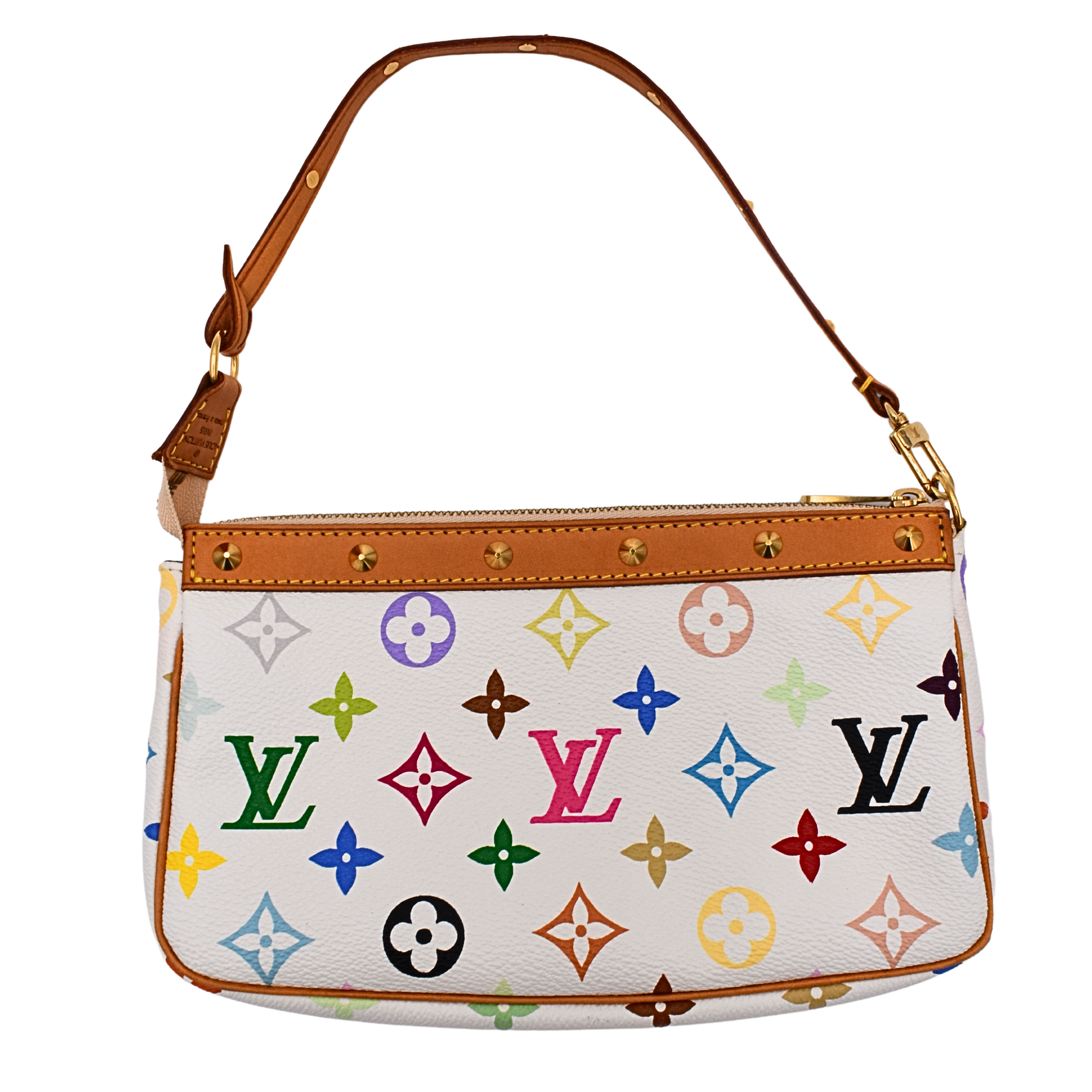 White Multicolor Pochette