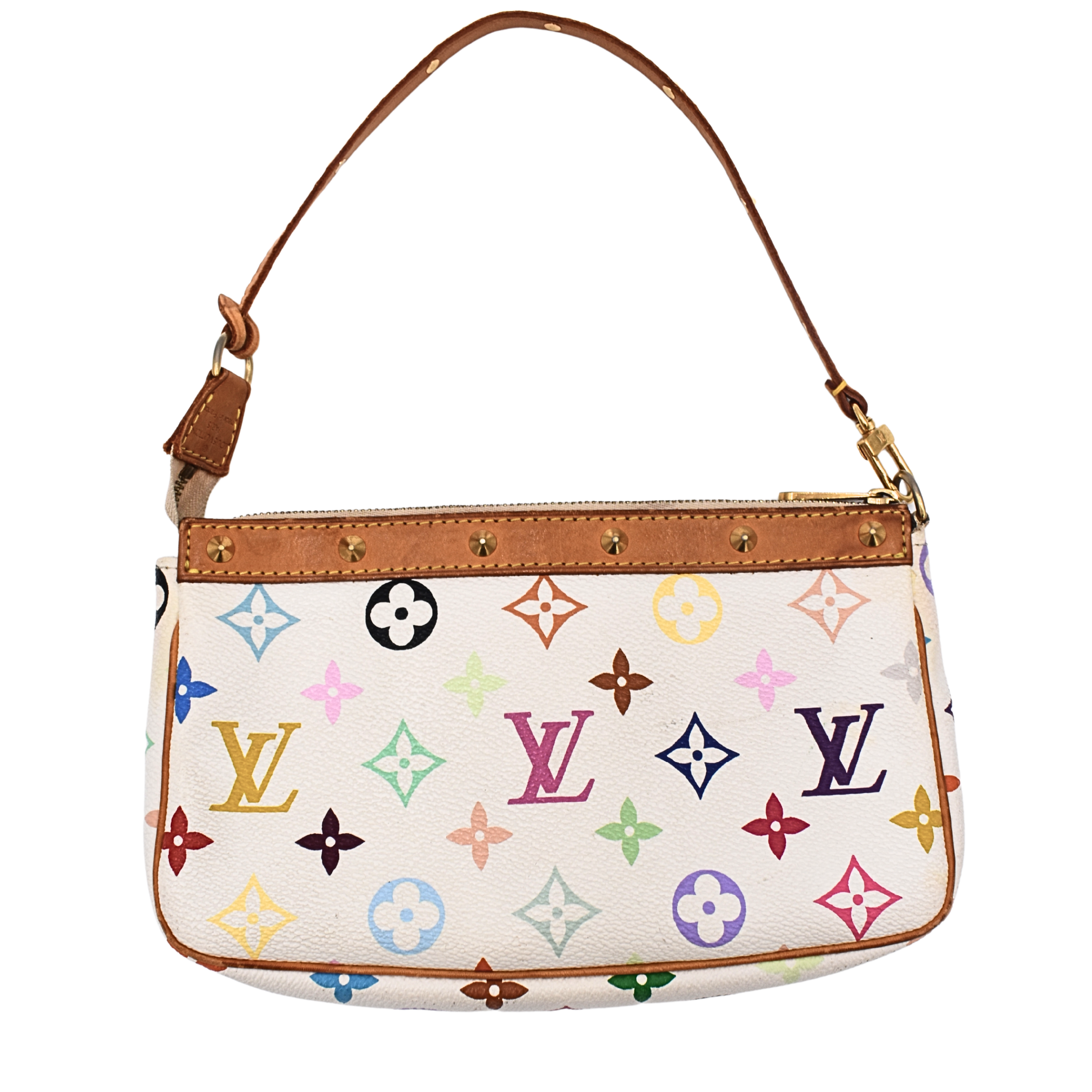 White Multicolor Pochette