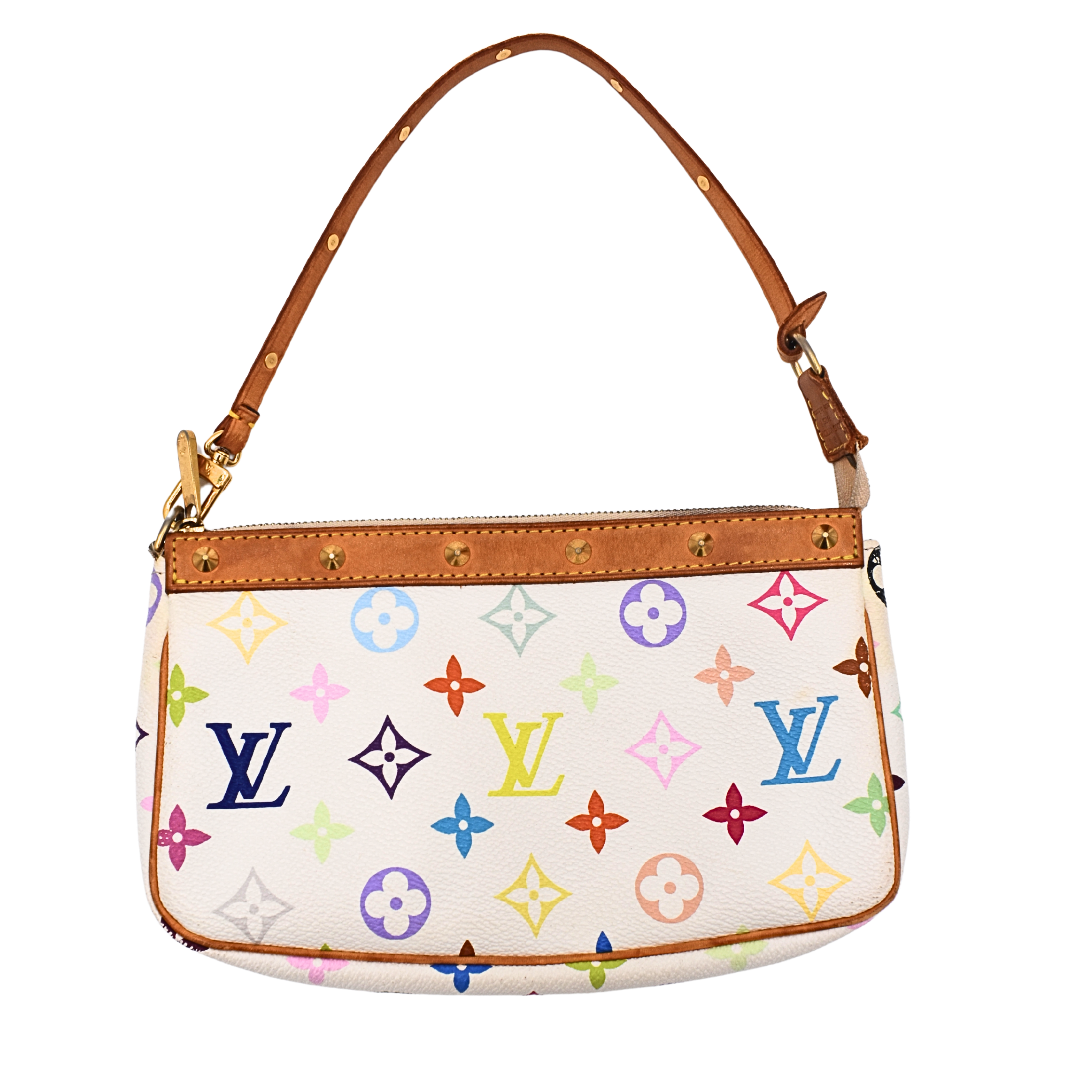 White Multicolor Pochette