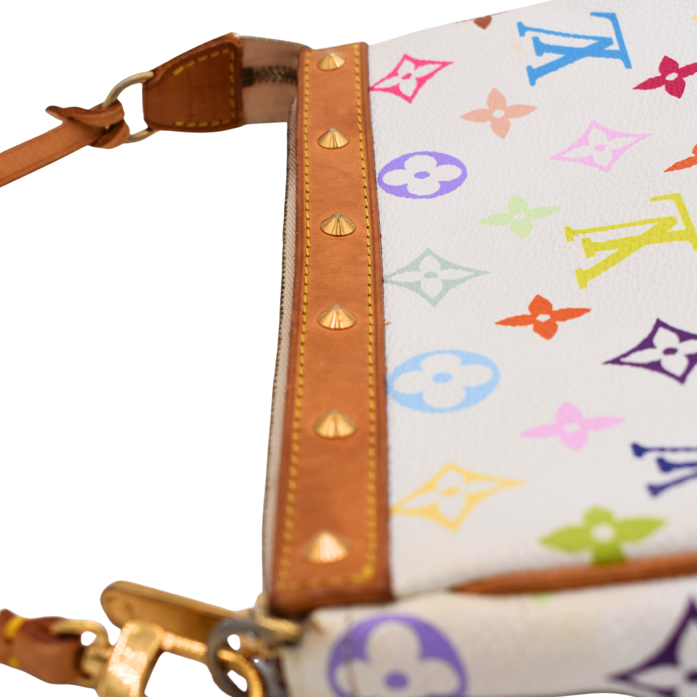 White Multicolor Pochette