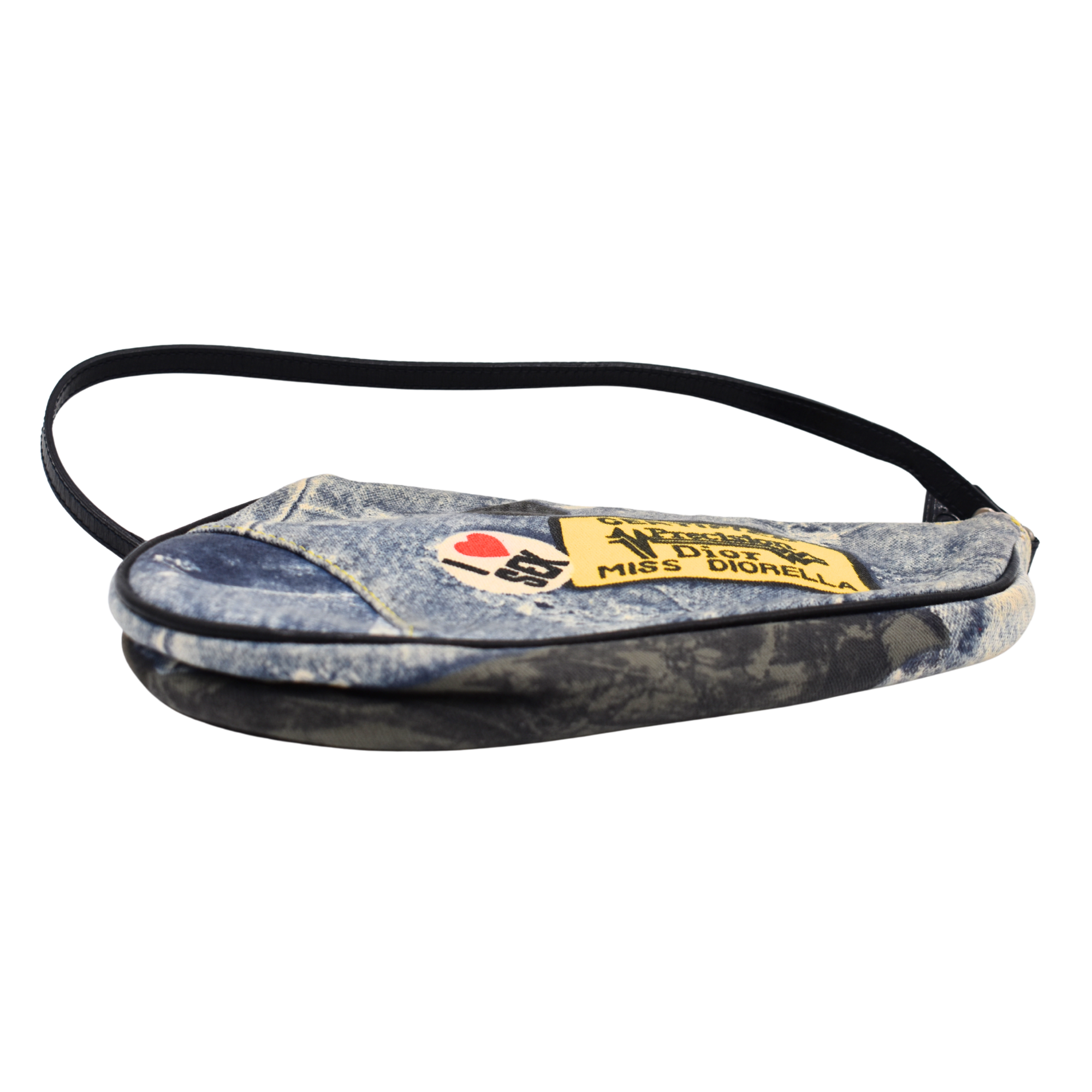 Denim Miss Diorella Saddle Bag