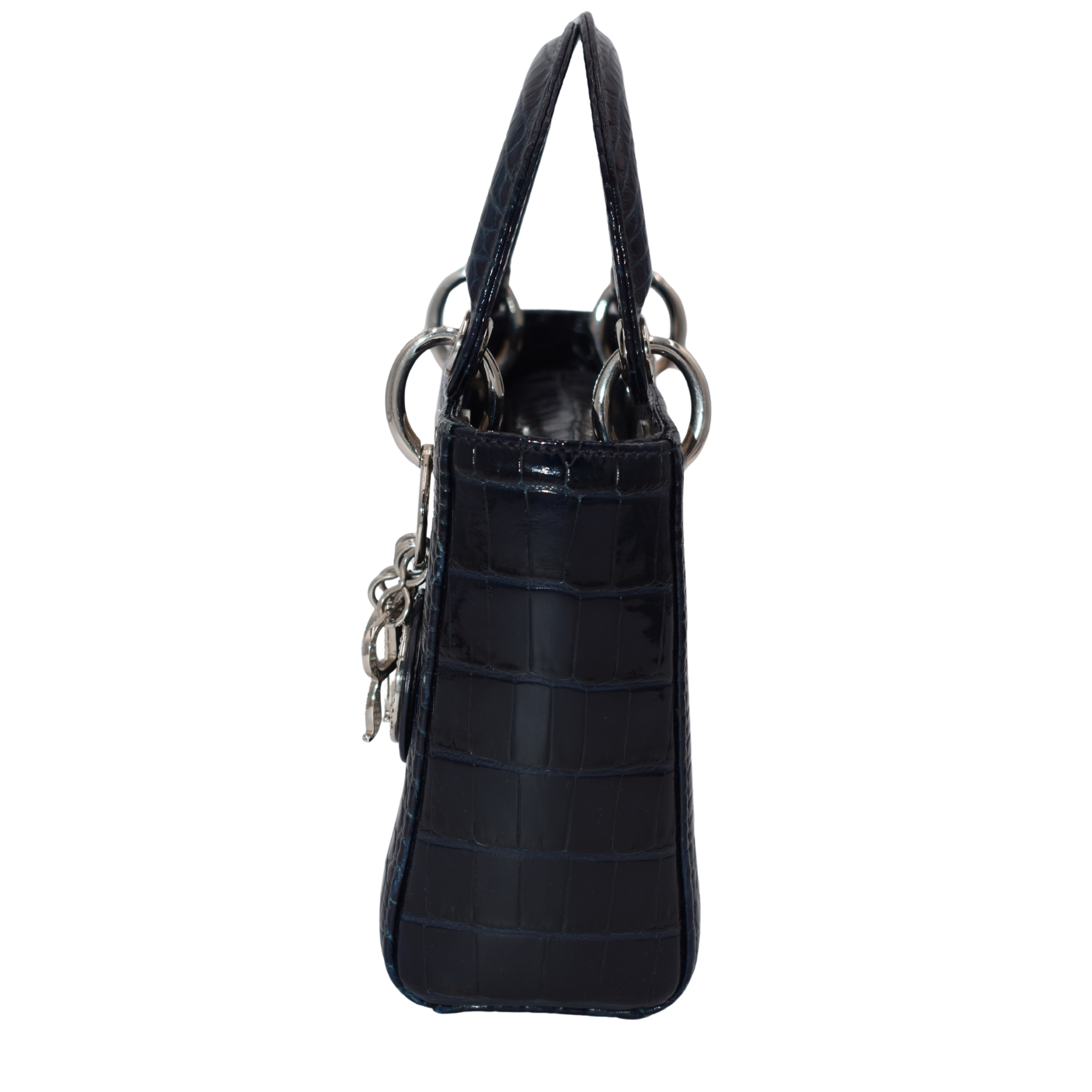 Navy Alligator Lady Dior with Crystals