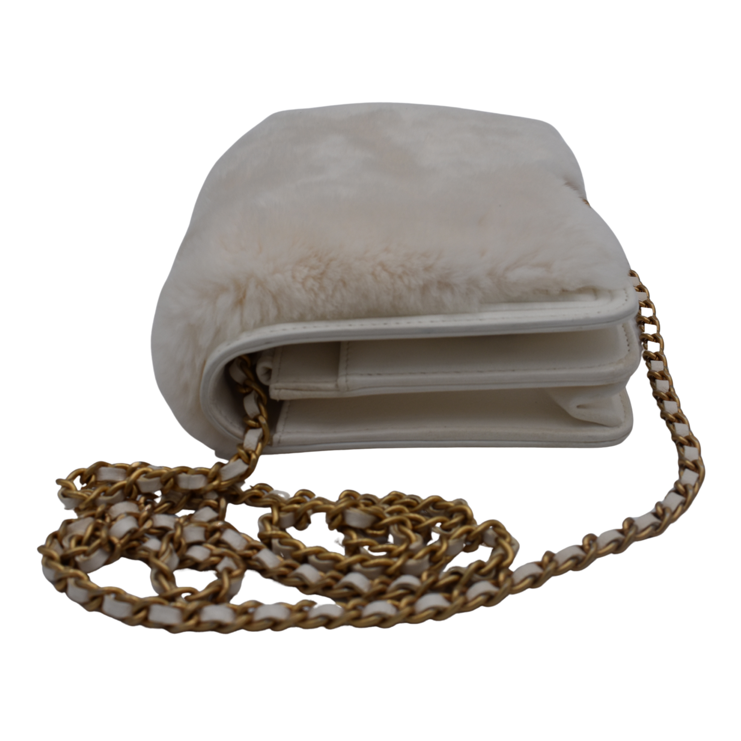 White Rabbit Fur Wallet on Chain