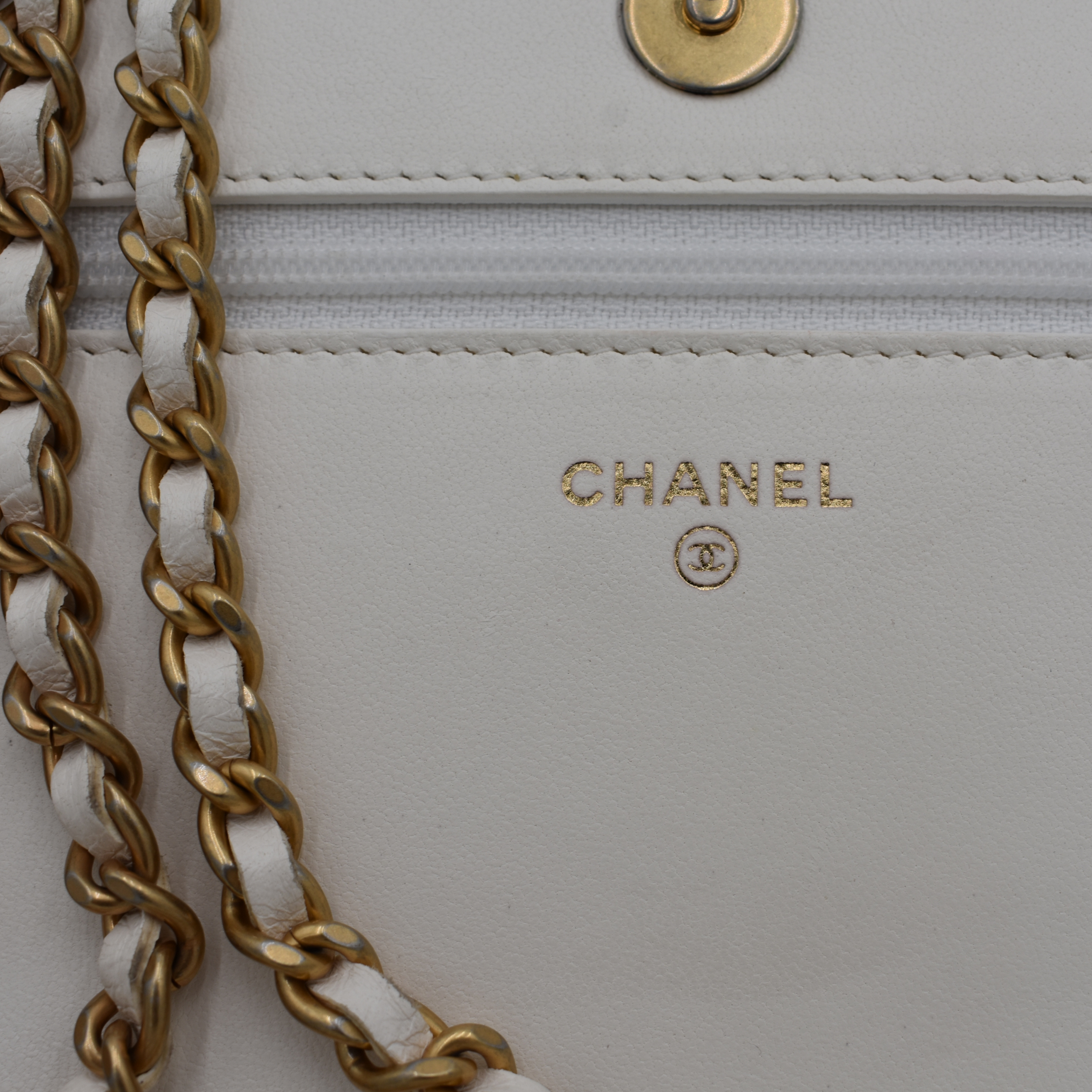 White Rabbit Fur Wallet on Chain
