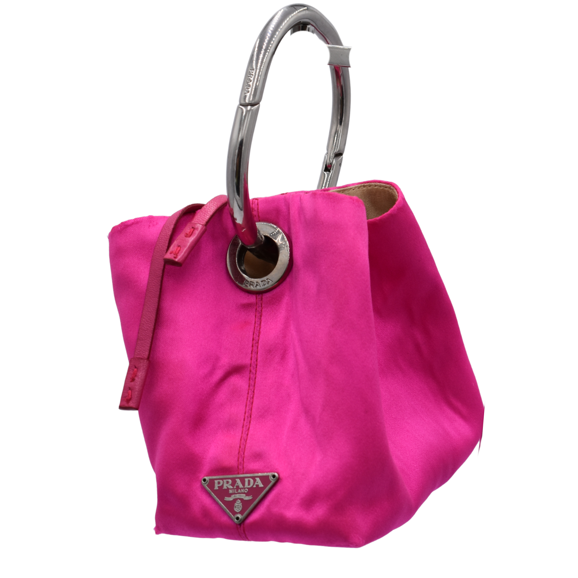 Hot Pink Raso Ring Evening Bag