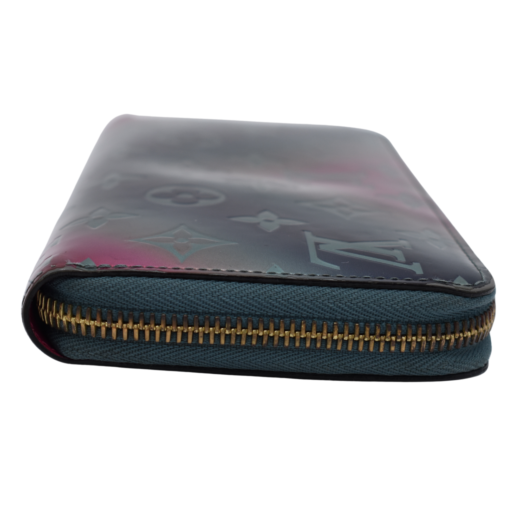 Metallic Vernis Blue/Pink Zippy Wallet