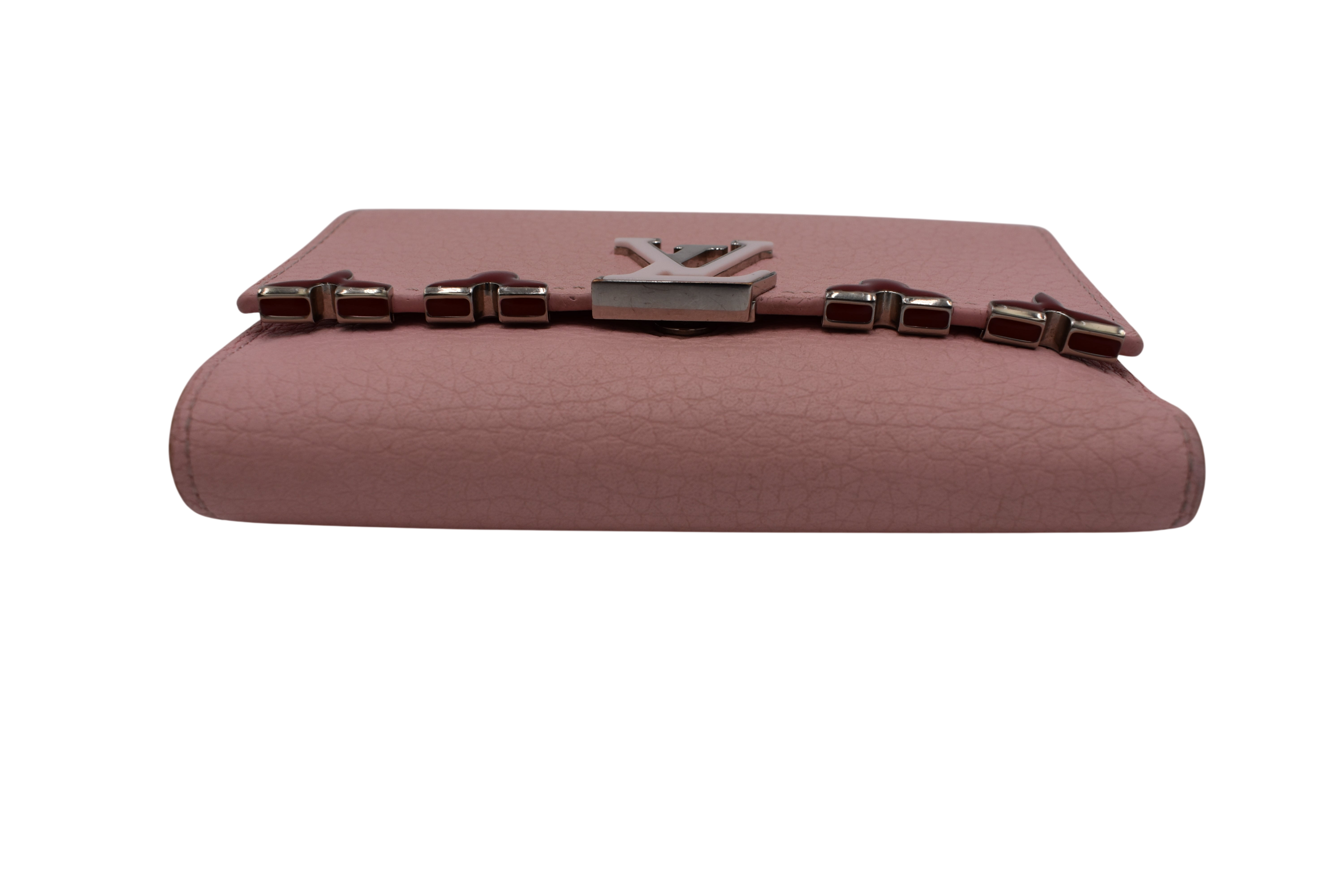 Pink Capucines Compact Wallet