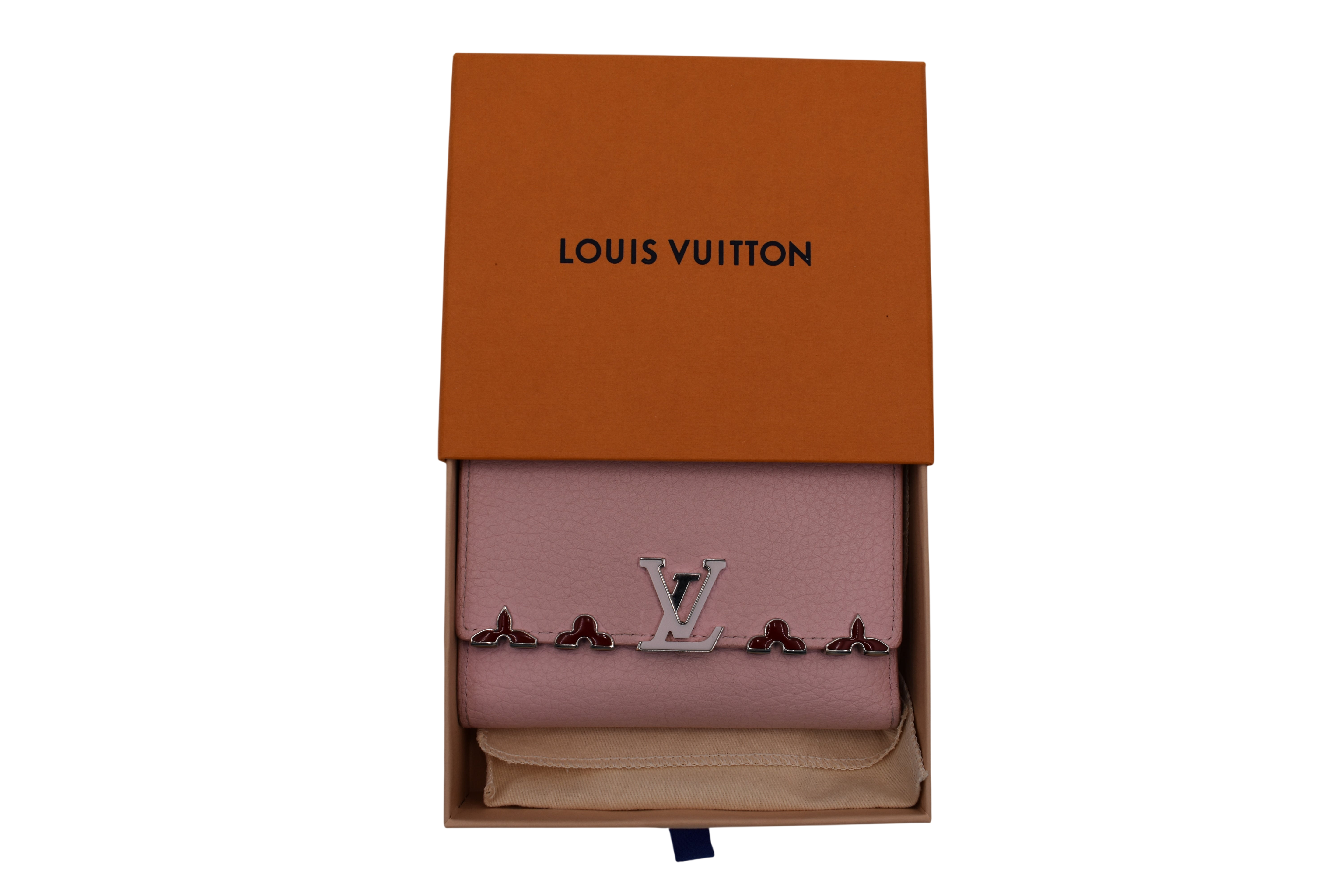 Pink Capucines Compact Wallet